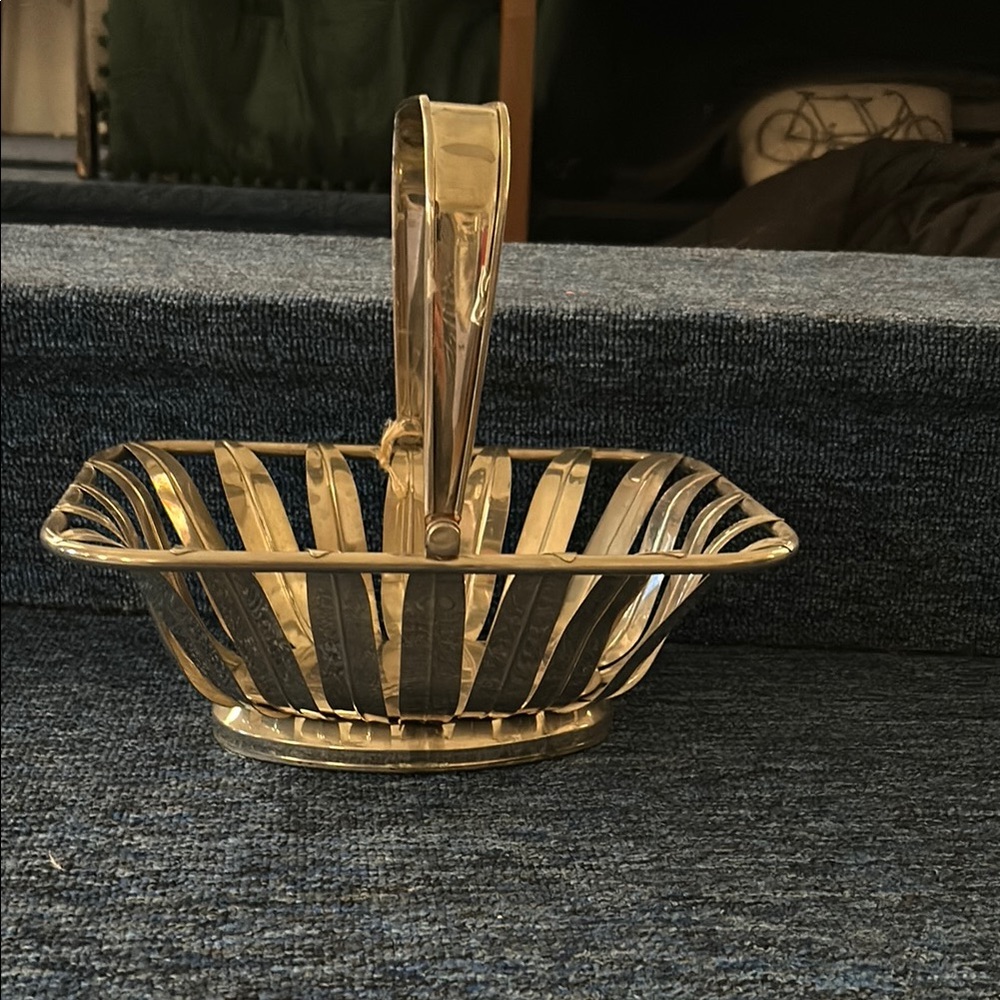 Elegant Gold Basket by [Brand]